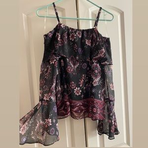 Cold shoulder blouse